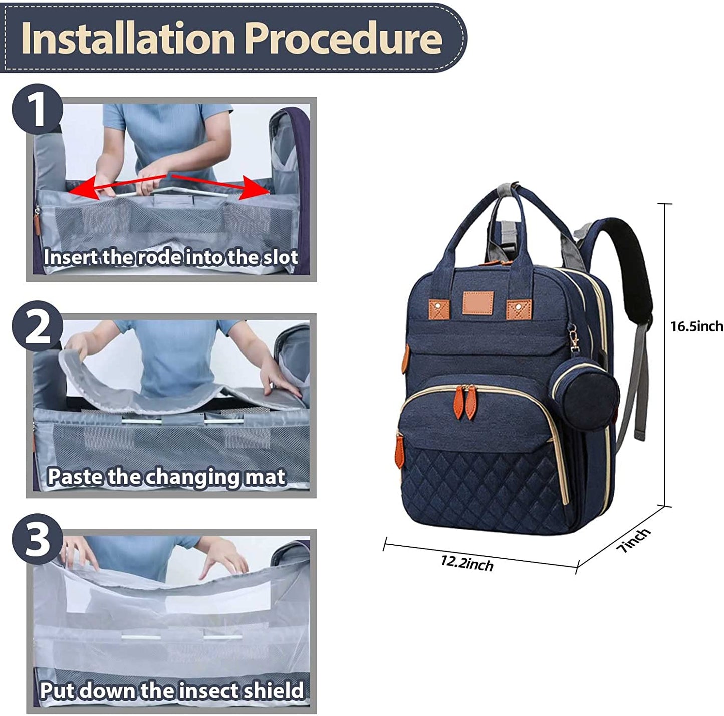 Diaper Changing Backpack